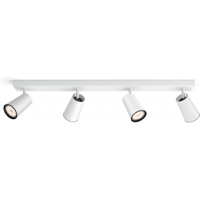 Faretto da interno Philips 10W 63×12 cm. 4 faretti LED orientabili Colore bianca