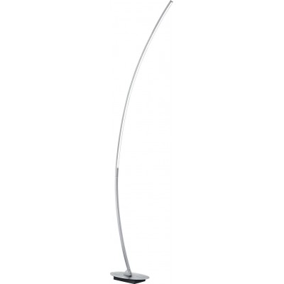 Lámpara de pie Reality 11W 3000K Luz cálida. Forma Alargada 158×35 cm. LED Salón, comedor y dormitorio. Aluminio y Metal. Color gris