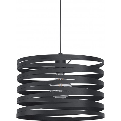 117,95 € Kostenloser Versand | Hängelampe Eglo 40W Ø 37 cm. Stahl. Schwarz Farbe