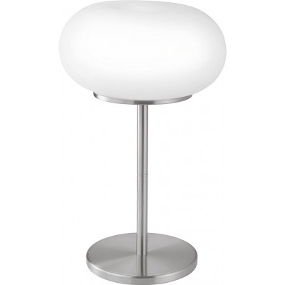 91,95 € Free Shipping | Table lamp Eglo 120W Spherical Shape Ø 28 cm. Living room, dining room and bedroom. Modern Style. Crystal. White Color