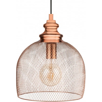 103,95 € Free Shipping | Hanging lamp Eglo 60W Spherical Shape 110 cm. Living room, dining room and bedroom. Vintage Style. Steel and Aluminum. Copper Color