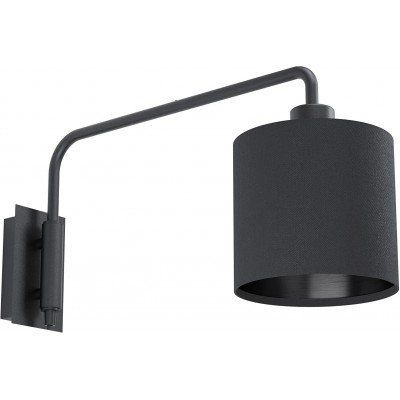 82,95 € Free Shipping | Indoor wall light Eglo Cylindrical Shape 50×24 cm. Living room, bedroom and lobby. Modern Style. Steel. Black Color