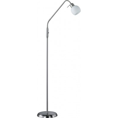 Lampada da pavimento Trio Forma Sferica 150×23 cm. LED Soggiorno, sala da pranzo e atrio. Metallo. Colore nichel