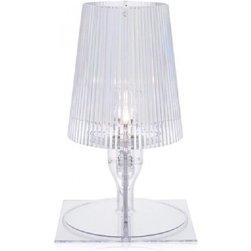 105,95 € Free Shipping | Table lamp 28W Cylindrical Shape 31×19 cm. Dining room, bedroom and lobby. Crystal. Gray Color
