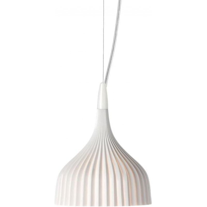 115,95 € Free Shipping | Hanging lamp 28W Conical Shape Ø 13 cm. Dining room, bedroom and lobby. Modern Style. Polycarbonate. White Color
