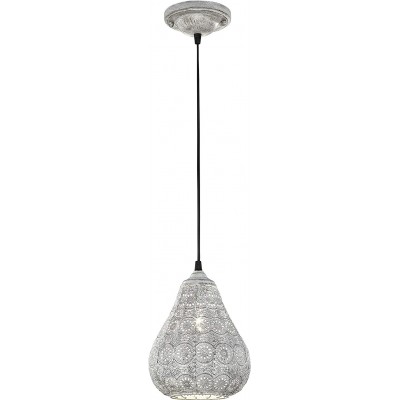51,95 € Free Shipping | Hanging lamp Trio 40W Spherical Shape 150×19 cm. Bedroom. Vintage Style. Metal casting. Gray Color