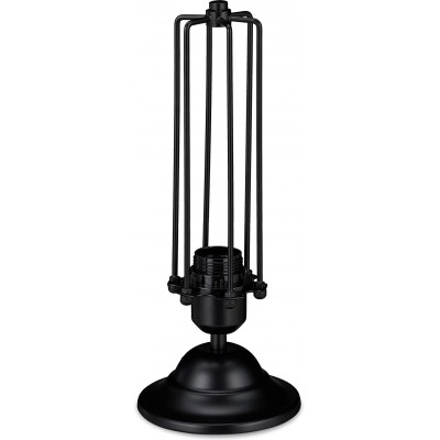 Lámpara de sobremesa 33×13 cm. Salón, dormitorio y vestíbulo. Estilo industrial. Metal. Color negro