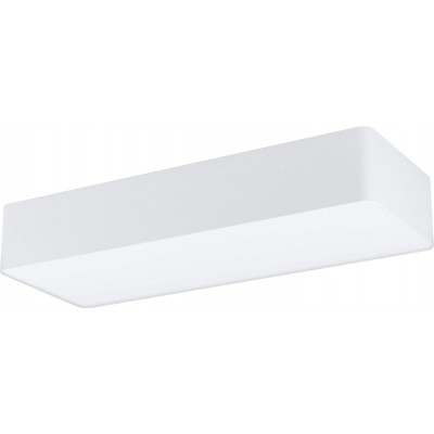 113,95 € Free Shipping | Indoor ceiling light Eglo Rectangular Shape 75×28 cm. Living room, dining room and lobby. Modern Style. Steel and PMMA. White Color