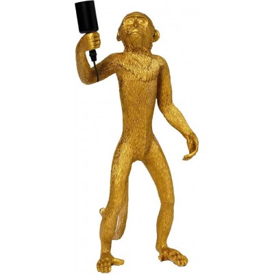71,95 € Free Shipping | Table lamp 60W 61×35 cm. Monkey shaped design Living room, dining room and lobby. Modern Style. PMMA. Golden Color