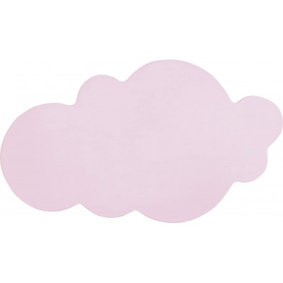 69,95 € Spedizione Gratuita | Lampada per bambini 48×26 cm. Design a forma di nuvola Metallo e legna. Colore rosa