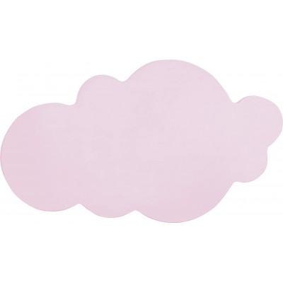 Lámpara infantil Forma Ovalada 48×26 cm. Diseño en forma de nube Salón, comedor y vestíbulo. Estilo moderno. Metal y Madera. Color rosa