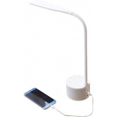 Настольная лампа 38×29 cm. Bluetooth-динамик. USB-зарядное устройство Белый Цвет