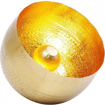 Lámpara de sobremesa 25W Forma Esférica Ø 35 cm. Salón, comedor y dormitorio. Estilo moderno. Acero. Color dorado