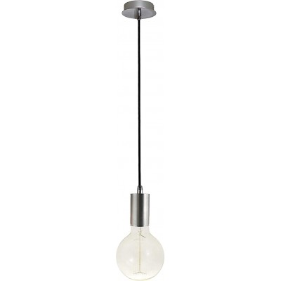 72,95 € Free Shipping | Hanging lamp 60W 16×13 cm. Steel and aluminum. White Color