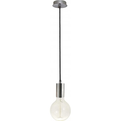 Lampe à suspension 60W Façonner Sphérique 16×13 cm. Salle, salle à manger et chambre. Style moderne et frais. Acier et Aluminium. Couleur blanc