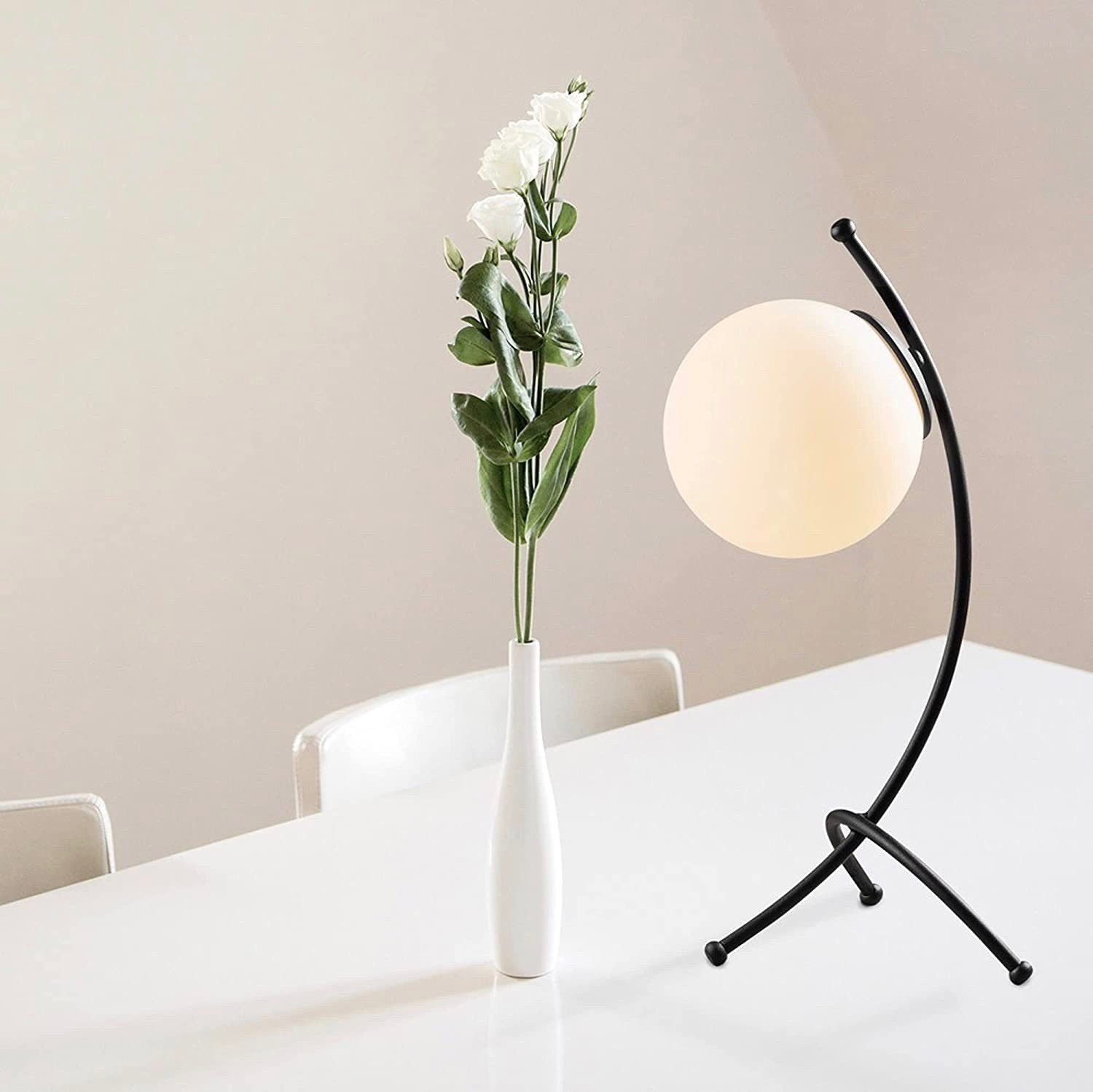 74,95 € Envoi gratuit | Lampe de table 43×23 cm. Montage sur trépied Métal. Couleur blanc