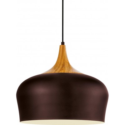 Lampe à suspension Eglo Façonner Ronde 110×35 cm. Salle, salle à manger et chambre. Style moderne. Acier. Couleur marron