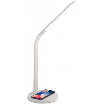 デスクランプ 細長い 形状 38×36 cm. 調光可能な LEDワイヤレス充電。フレキシブル ダイニングルーム, ベッドルーム そして ロビー. モダン スタイル. PMMA. 白い カラー