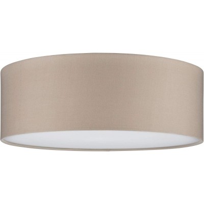 88,95 € Free Shipping | Indoor ceiling light 40W Cylindrical Shape 38×38 cm. Dining room, office and work zone. Textile. Beige Color