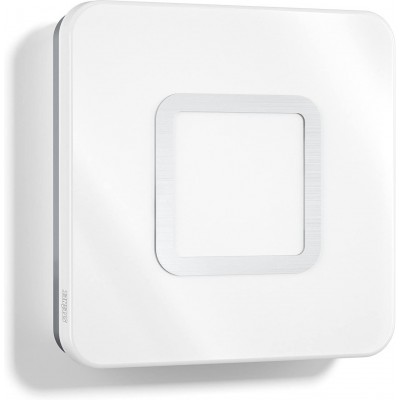 119,95 € Envio grátis | Luz de parede interna 9W 20×20 cm. Aço inoxidável, alumínio e pmma. Cor branco