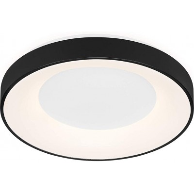 室内顶灯 36W 圆形的 形状 Ø 48 cm. 遥控 客厅, 厨房 和 卧室. 现代的 风格. 金属. 黑色的 颜色