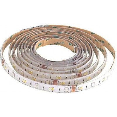 95,95 € Free Shipping | LED strip and hose Eglo LED 2700K Very warm light. Extended Shape 500 cm. 5 meters. Self-adhesive and cuttable LED strip. Multicolor RGB. Control with Smartphone APP Terrace, garden and public space. PMMA. White Color