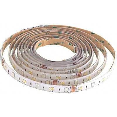 Striscia LED e tubo flessibile Eglo LED 2700K Luce molto calda. 500 cm. 5 metri. Striscia LED autoadesiva e tagliabile. RGB multicolore. Controllo con APP per smartphone Pmma. Colore bianca