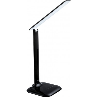 78,95 € Free Shipping | Desk lamp Eglo 3W 3000K Warm light. Extended Shape 55×15 cm. Articulated Living room, dining room and bedroom. Modern Style. Metal casting. Black Color