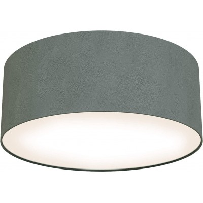 58,95 € Free Shipping | Indoor ceiling light Cylindrical Shape 30×30 cm. LED Living room, dining room and lobby. Modern Style. Metal casting. Gray Color