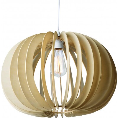 吊灯 60W 球形 形状 Ø 44 cm. 客厅, 卧室 和 大堂设施. 现代的 风格. 木头. 棕色的 颜色