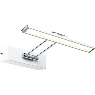 85,95 € Kostenloser Versand | Bildbeleuchtung 5W 2700K Sehr warmes Licht. 29×19 cm. LED Metall. Überzogenes chrom Farbe