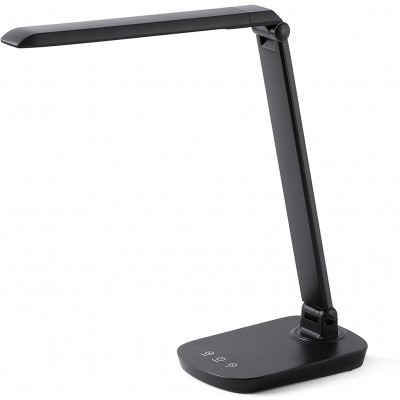 Lámpara de escritorio 8W 4000K Luz neutra. Forma Alargada 52×39 cm. LED articulado Salón, comedor y vestíbulo. Aluminio. Color negro
