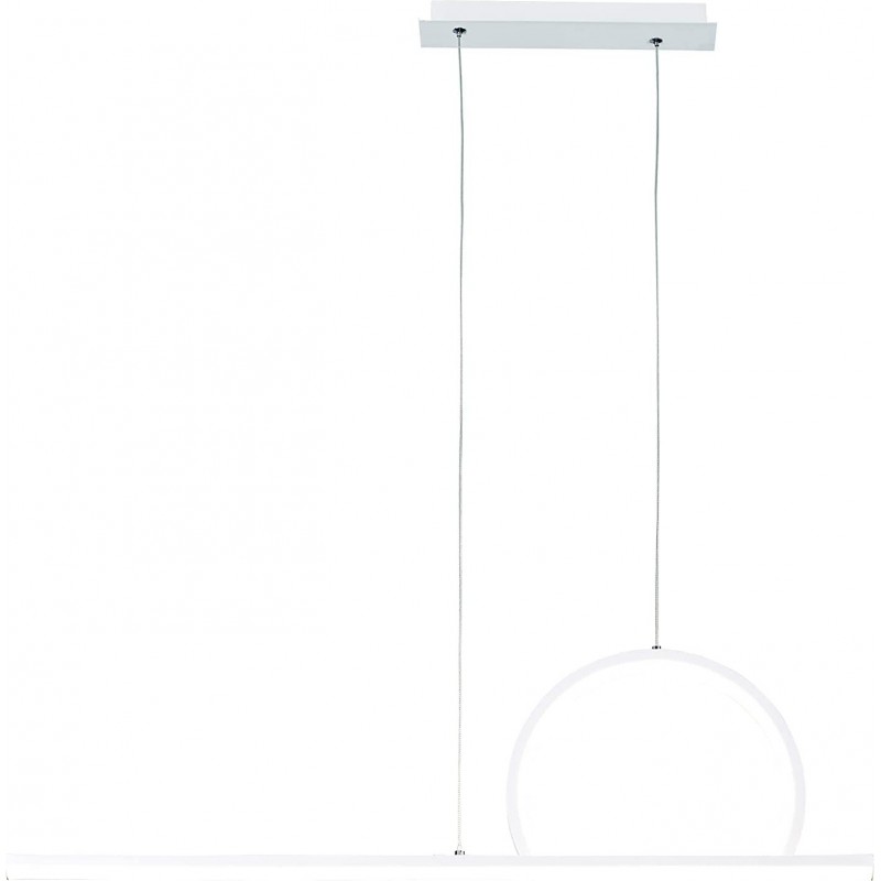 162,95 € Free Shipping | Hanging lamp 150×80 cm. Living room, bedroom and lobby. Modern and cool Style. Steel, Stainless steel and Aluminum. White Color
