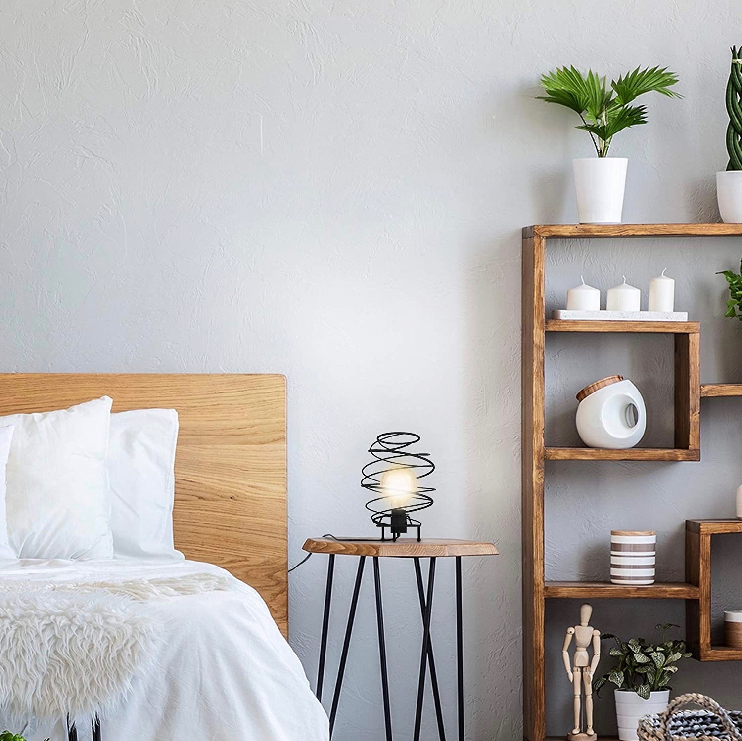 73,95 € Spedizione Gratuita | Lampada da tavolo 60W Ø 21 cm. Acciaio. Colore nero