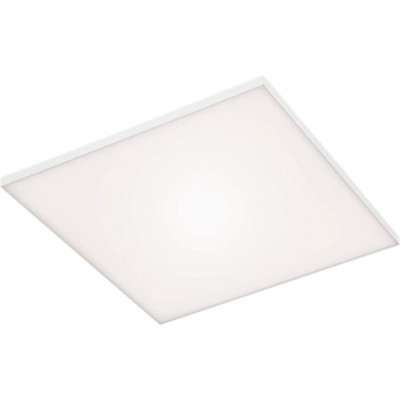 133,95 € Envio grátis | Luz de teto interna 60×60 cm. LED RGB multicoloridos Pmma e metais. Cor branco