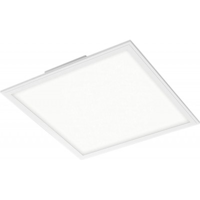 89,95 € 免费送货 | LED面板 正方形 形状 45×45 cm. 可调光 LED。遥控 厨房 和 卧室. 现代的 风格. 有机玻璃 和 金属. 白色的 颜色