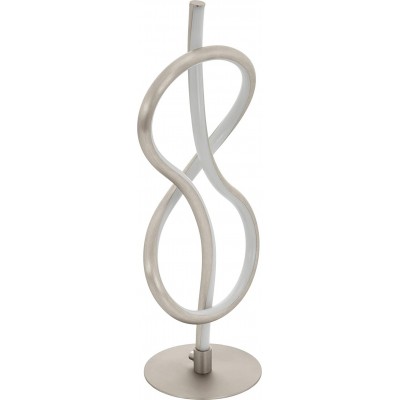 Lampada da tavolo Eglo 3000K Luce calda. 41×16 cm. Acciaio e alluminio. Colore nichel