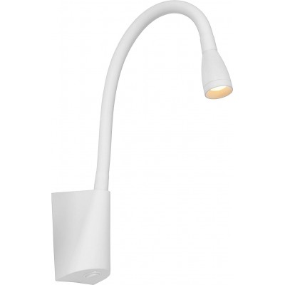Lampada da parete per interni 3W 3000K Luce calda. 48×35 cm. Alluminio. Colore bianca