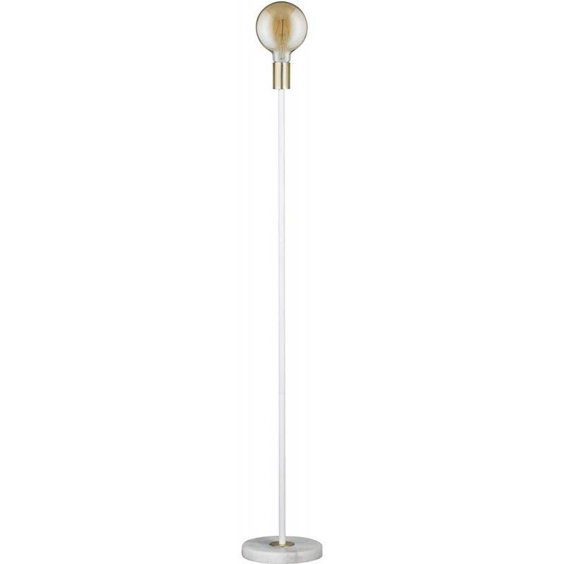 74,95 € Free Shipping | Floor lamp 20W Spherical Shape 120×20 cm. Living room, dining room and bedroom. Nordic Style. Metal casting and Marble. White Color