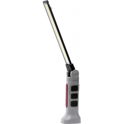 Светодиодный фонарик LED Удлиненный Форма 15×10 cm. Светодиодная лампа с батарейным питанием Металл. Серый Цвет