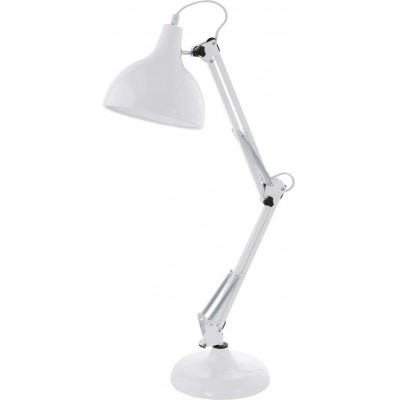 Lampada de escritorio Eglo 40W 71×40 cm. Articulável Cor prata