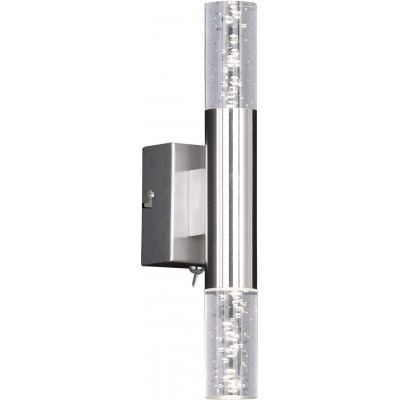 68,95 € Free Shipping | Indoor wall light 3W 30 cm. Bidirectional light output Glass. Silver Color