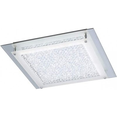 Innendeckenleuchte 12W 28×28 cm. LED Kristall. Überzogenes chrom Farbe