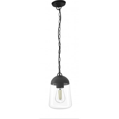 Lampada da esterno Forma Cilindrica 80×15 cm. Altezza regolabile Terrazza e giardino. Stile vintage. Alluminio. Colore nero