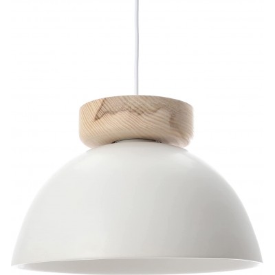 Подвесной светильник Сферический Форма 32×32 cm. Гостинная, спальная комната и лобби. Керамика, ПММА и Древесина. Белый Цвет