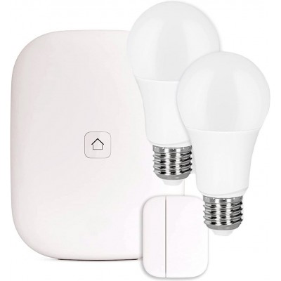 Bombilla LED control remoto E27 LED Forma Rectangular 36×26 cm. Comedor, dormitorio y vestíbulo. Color blanco