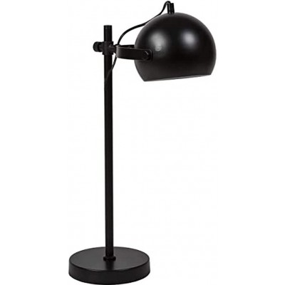 103,95 € Free Shipping | Desk lamp 40W Spherical Shape 50×32 cm. Height adjustable and adjustable Living room, dining room and lobby. Metal casting. Black Color