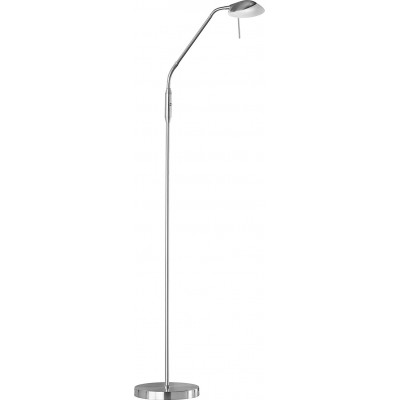 Lámpara de pie Forma Alargada 160×40 cm. Comedor, dormitorio y vestíbulo. Metal. Color níquel