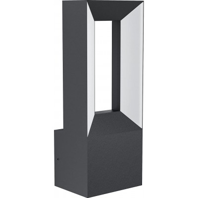 111,95 € Free Shipping | Outdoor wall light Eglo Rectangular Shape 29×11 cm. LED Terrace, garden and public space. Modern Style. Aluminum and PMMA. Black Color
