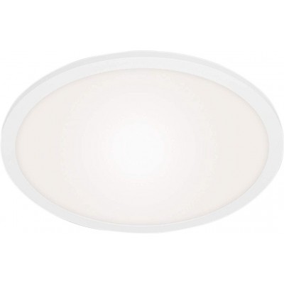 LEDパネル 円形 形状 Ø 40 cm. 調光可能な LEDリモコン キッチン そして ベッドルーム. モダン スタイル. PMMA そして 金属. 白い カラー